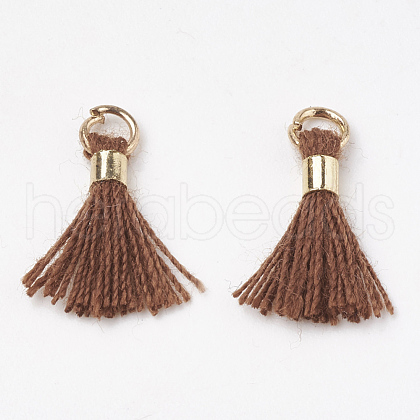 Polycotton(Polyester Cotton) Tassel Pendant Decorations FIND-S275-18G-1