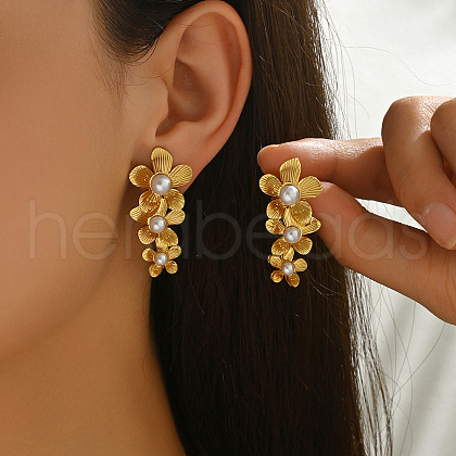 Stainless Steel Stud Earrings AY3289-2-1