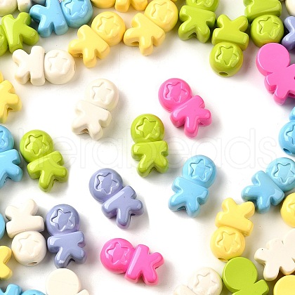 Opaque Acrylic Beads MACR-F083-05-1