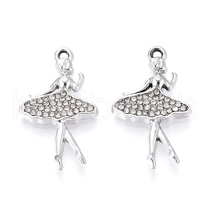 Alloy Rhinestone Pendants PALLOY-T090-54P-1