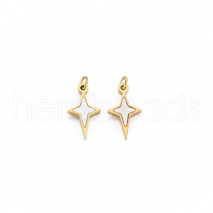 Ion Plating(IP) 304 Stainless Steel Charms STAS-N097-189-1