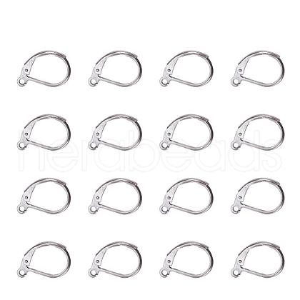 304 Stainless Steel Leverback Earring Findings X-STAS-L190-14P-1