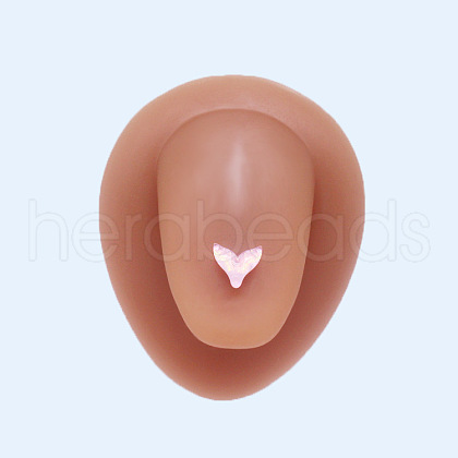 Whale Tail Stainless Steel Enamel Tongue Rings for Women Men WGE00DE-02-1