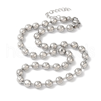 Non-Tarnish Bread Beads NecklaceBread Beads Necklace NJEW-B107-05P-1