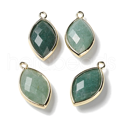 Natural Green Aventurine Pendants G-B009-01G-02-1