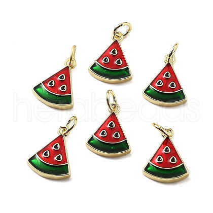 Brass Enamel Charms KK-Z114-04G-1