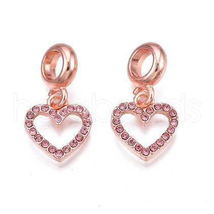 Rack Plating Alloy European Dangle Charms MPDL-N039-064-1