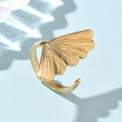 304 Stainless Steel Cuff Rings RJEW-P150-06G-1