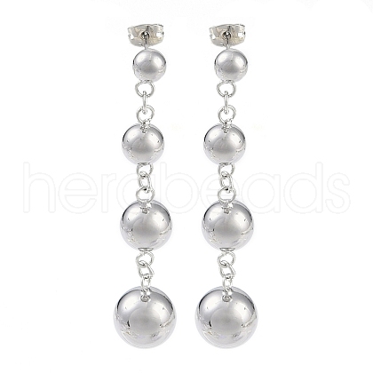Brass Stud Earrings for Women EJEW-S225-02P-1
