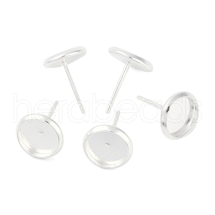 304 Stainless Steel Stud Earring Settings STAS-H436-20B-G01-1