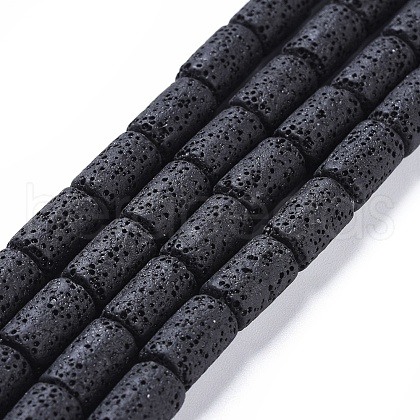 Natural Lava Rock Beads Strands X-G450-B11-1