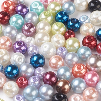 Glass Pearl Beads HY-XCP0002-01-1