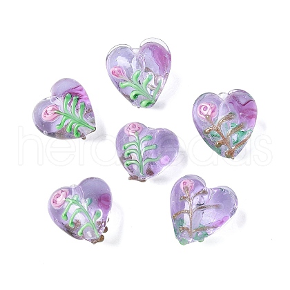 Handmade Transparent Lampwork Beads BLOW-D300-07F-1