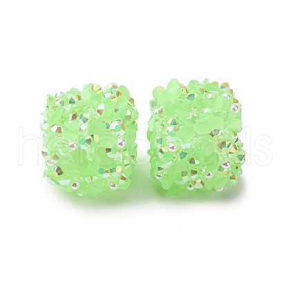 Resin Rhinestone Beads OACR-U009-01A-1