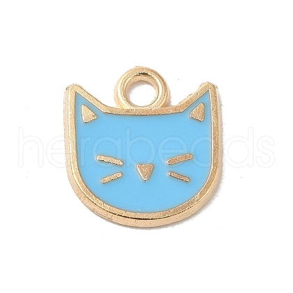 Rack Plating Alloy Enamel Charms ENAM-P254-03KCG-02-1