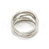 Long-Lasting Plated Brass Micro Pave Cubic Zirconia Wide Band Finger Rings RJEW-I103-052P-3