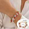 Christmas Theme Alloy Enamel Charm Bracelets WG289FB-05-1