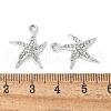 Alloy Crystal Rhinestone Pendants PALLOY-E775-16P-3
