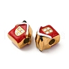 304 Stainless Steel Enamel Beads STAS-Q363-07G-2