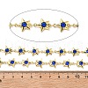 Brass Glass Link Chains CHC-R001-06G-04-2