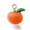Zinc Alloy Enamel Charms FIND-U029-01G-12-1