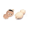 Halloween Theme Rack Plating Luminous Alloy Enamel Pendants ENAM-N056-228G-4