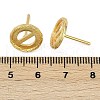 Brass Stud Earring Findings KK-F891-08G-3