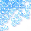 Transparent Cornflower Blue Acrylic Beads TACR-YW0001-08D-1
