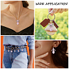 60Pcs 5 Styles Tibetan Style Alloy Butterfly Bead & ABS Plastic Pearl & Glass Pendants PALLOY-CA00015-7