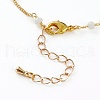 Faceted Glass Beaded Bracelets BJEW-JB05853-03-3