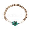 Sea Turtles and Starfish Coconut Beads Bracelets BJEW-JB11882-4