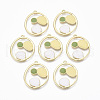 Alloy Enamel Pendants ENAM-S122-024-NR-1
