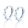 Elegant S925 Sterling Silver Hoop Earrings EH3926-10-1