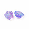 Two Tone Transparent Spray Painted Glass Beads GLAA-Q092-02-C03-4