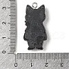 Opaque Resin Cat Pendants RESI-S399-07C-3
