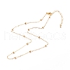 Brass Satellite Chain Necklaces NJEW-JN03559-02-1