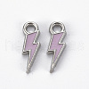 Rack Plating Alloy Enamel Pendants ENAM-N053-39B-RS-1