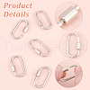 Unicraftale 5Pcs Brass Screw Carabiner Lock Charms KK-UN0002-06-5