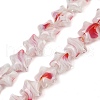 Handmade Millefiori Glass Beads Strands LAMP-H067-01B-1