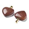 Synthetic Goldstone Pendants G-G956-B15-G-2