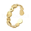 Heart 304 Stainless Steel Open Cuff Rings for Women RJEW-M019-56G-4