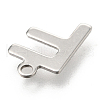 201 Stainless Steel Charms X-STAS-C021-06P-F-3
