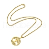 Stainless Steel Pendant Necklaces NJEW-L117-03A-G-2
