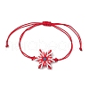 Adjustable Nylon Cord Link Bracelets BJEW-MZ00162-03-2