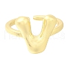Rack Plating Brass Open Cuff Rings RJEW-S394-01G-V-1