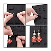 Rectangle Felt Earring Storage Display Hanging Holder EDIS-YWC0001-01-4