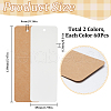 SOFPLATE 120Pcs 2 Colors Paper Blank Bookmarks AJEW-SP0001-25-2