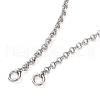 Rhodium Plated 925 Sterling Silver Rolo Chains Necklace Making STER-B001-05P-2