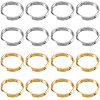 SUNNYCLUE 2 Colors 304 Stainless Steel Split Rings STAS-SC0009-25C-1