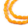 Opaque Solid Color Glass Beads Strands GLAA-N052-02-A03-3